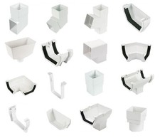 White square guttering down - guttering, &
