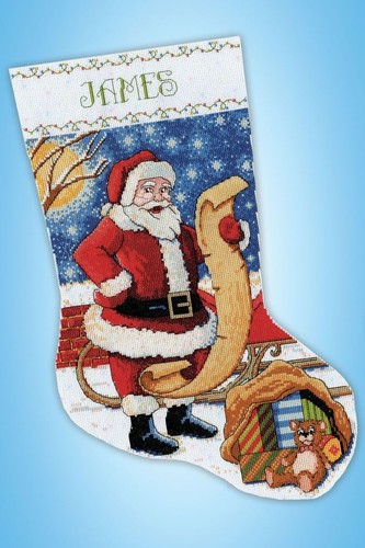 Design works santas list - santas,