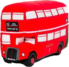 Original Vintage Routemaster London Bus Soft Toy - Double Decker Plush Toy... 