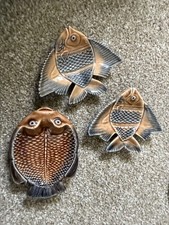 Wade pottery fish x3 great