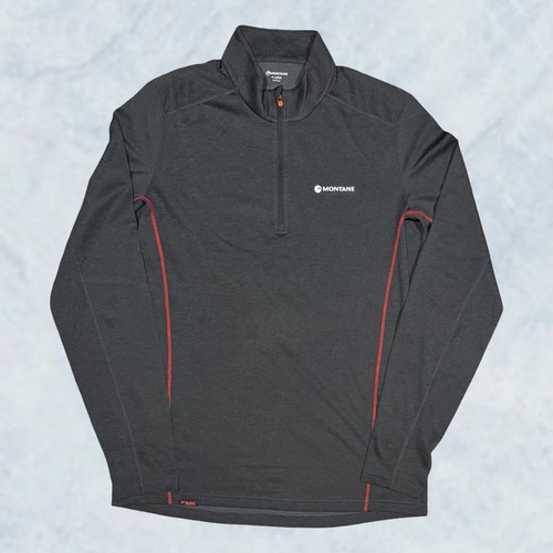 Mens grey montane dart - 1/4, zip