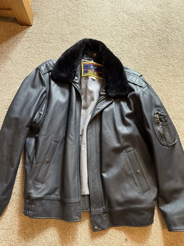 Leather flying jacket - flying,