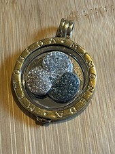 Mi Moneda Sterling Silver Coin Holder & Swarovski  Coin - Large