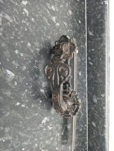 Vintage cast iron thick metal - cast,