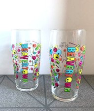 Beavertown Neck Oil  pint glasses x 2  skull and bones design M23