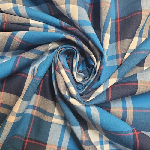 100 cotton material tartan - cotton,