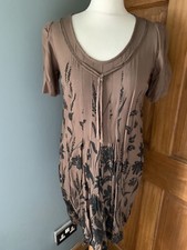 Nice Day Nice Things Brown Tunic / Dress Size S/M