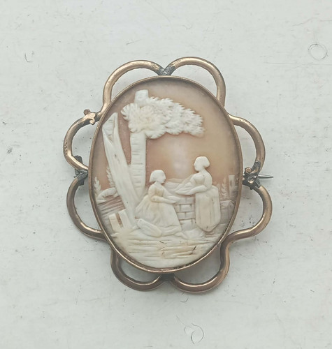 Large antique victorian cameo - large,