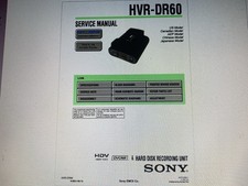 Sony Hvr-dr60 Service Manual