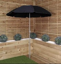 1.94m Garden Parasol Black