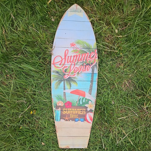 Wooden surfboard wall - wooden,
