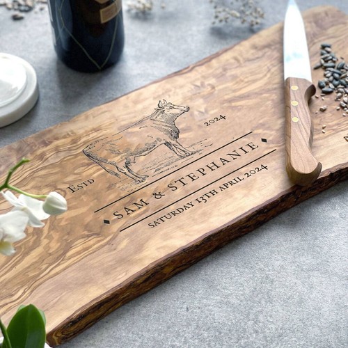 Personalised rustic olive - rustic, wood