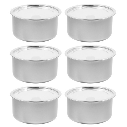 6pcs large silver aluminum - 6pcs,