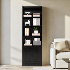 2pcs tier tall bookcase with - 2pcs,