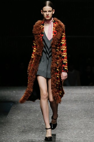 Prada 2014 shearling trim - f/w,