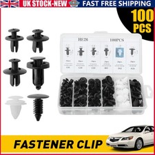 Screw Type Clip Retainer Rivet Fit Volkswagen Mercedes Benz Audi ABS Black/White