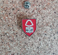 Nottingham Forest FC  Metal/enamel  Crest pin badge Price includes uk postage