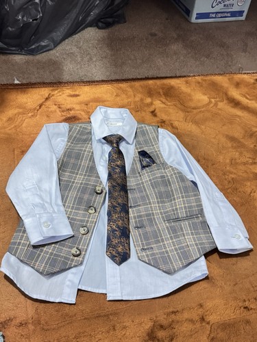 Boys blue plaid - blue, &