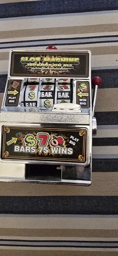 Vintage slot machine bank coin - machine,