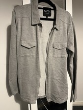 BoohooMAN Grey Zip-Up Overshirt / Lightweight Jacket – Size S
