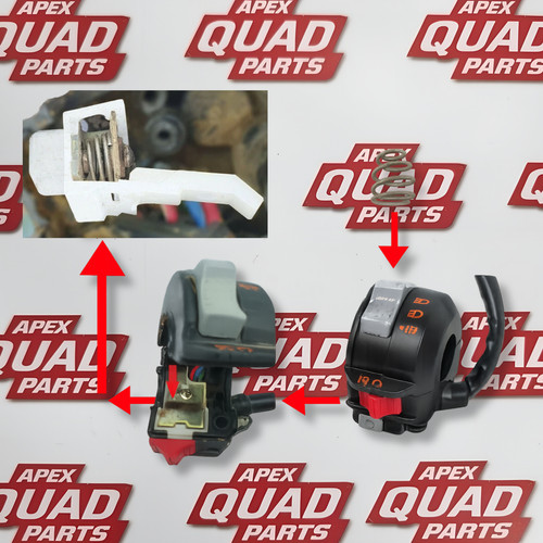 Left control switch handle - left,