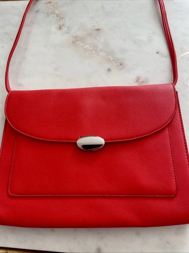 Coral red ladies crossbody - ladies,