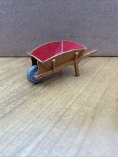 Dinky Toys 105B/382 Wheelbarrow Brown & Red Diecast Approx 1:16 Vintage 1948-58