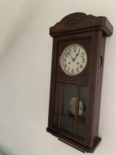 Vintage German Wall Clock Oak