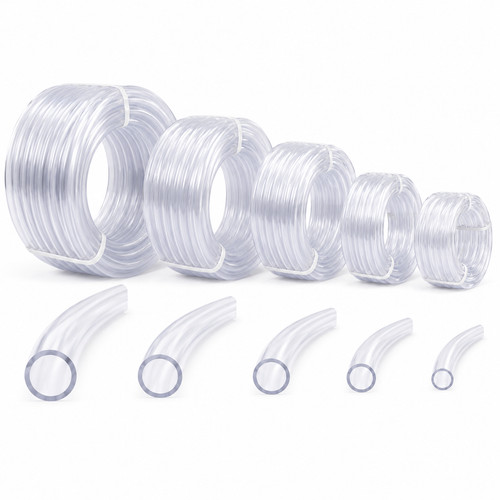 Clear pvc tube flexible hosing - clear,