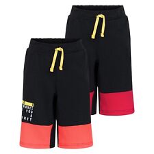 Boys 2 Pack Shorts Jogger Fleece Sweat Shorts 9 to 15 Years Casual Wear New