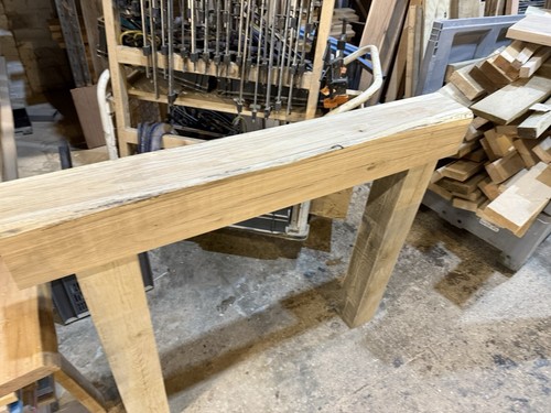 Oak mantle beam with - mantle,