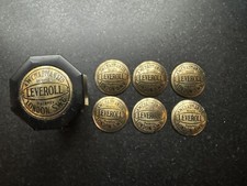 Leveroll Seat Knob Domed Brass Plate