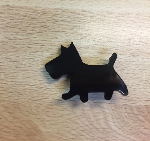 Westie scotty dog brooch - westie,