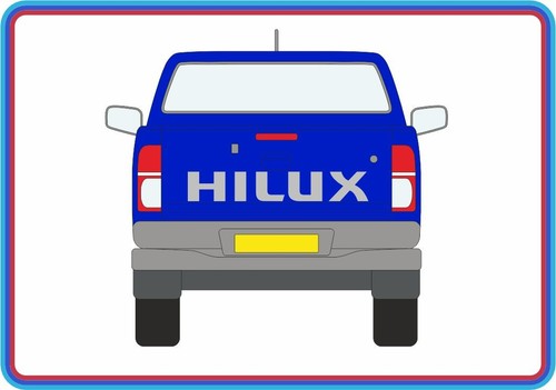 Rear tailgate decal kit - rear,