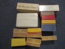16 x Vintage Photographic Film Slides Empty Storage Box 1970s