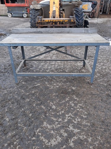 Work bench metal frame - frame, wood