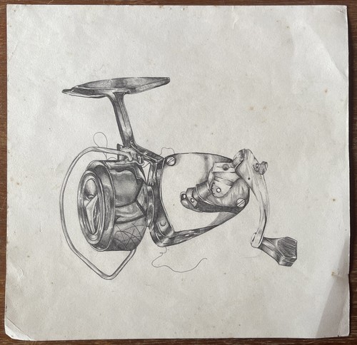 Original fishing reel - original, pencil