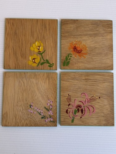 Vintage wooden floral - x,