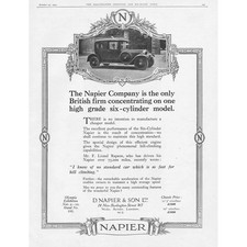 NAPIER MOTOR CARS #1 - Antique