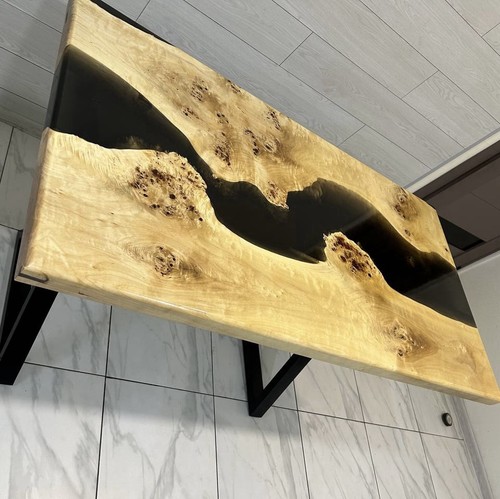 Epoxy resin river dining - epoxy,