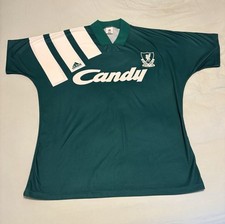 Liverpool Original 90s Away Shirt Candy, Size Large 42-44 Inch. Genuine Vintage.