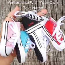 Personalised Converse Shoe Key Ring Bag Dangler Personailsed Teacher Gifts