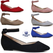 LADIES LOW HEEL WEDGE COURT