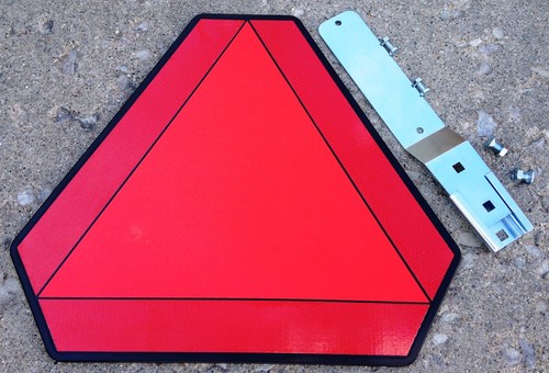 Slow moving vehicle plastic - moving,