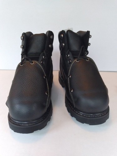 Rugged black leather - black,