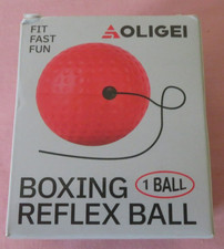 OLIGEI 1 BALL BOXING REFLEX BALL , BOX + MANUAL. HEAD BAND REFLEX SPEED TESTING