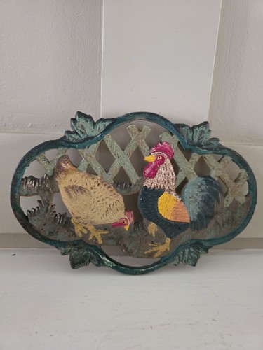 Vintage rooster cast iron - vintage,