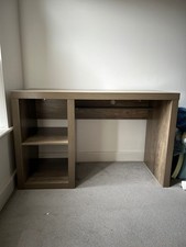 Homcom Rectangle Computer Desk Thick Board with Display Shelves