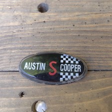 Classic Mini MK2 Coopers Bonnet Badge Insert