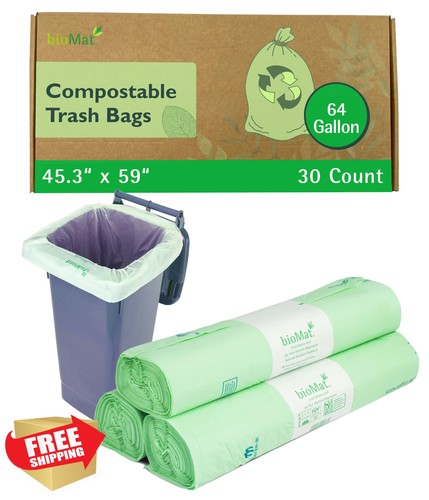 Biomat compostable trash bags - biomat,